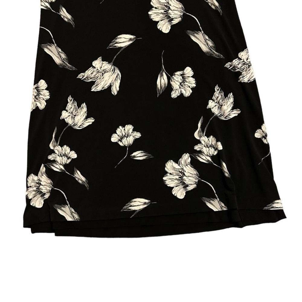 WHITE HOUSE BLACK MARKET NWT Sleeveless Floral Reversible Tank Dress L - Picture 9 of 12